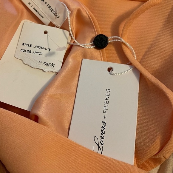Lovers + Friends Niko Apricot Mini Dress M | Revolve Bodycon Slip Dress NWT - Picture 9 of 10